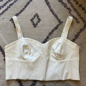 White Club Monaco Crop bustier